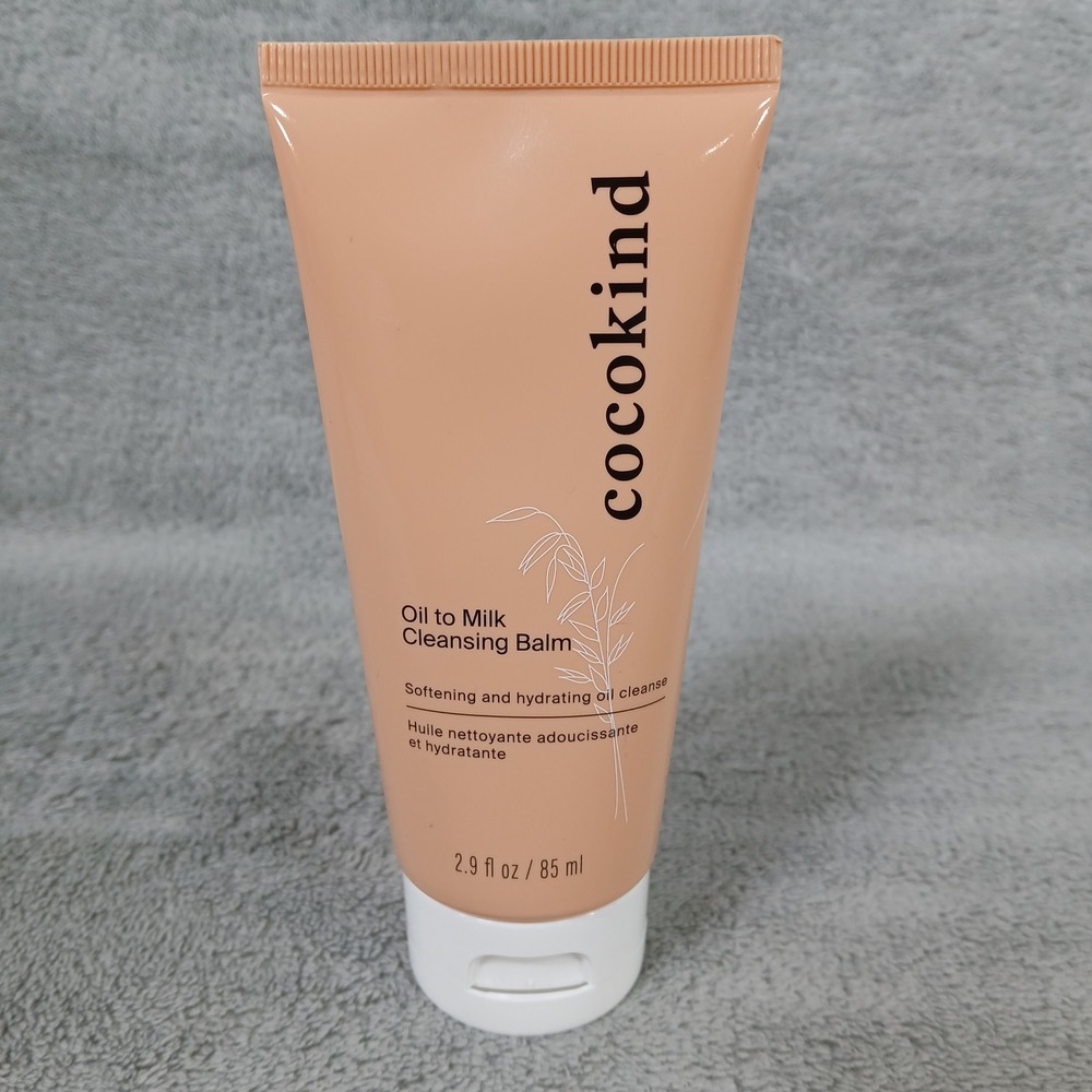 Cocokind Oil to Milk Cleansing Balm 2.9oz Peach Hydrating Cleanser 2024 New